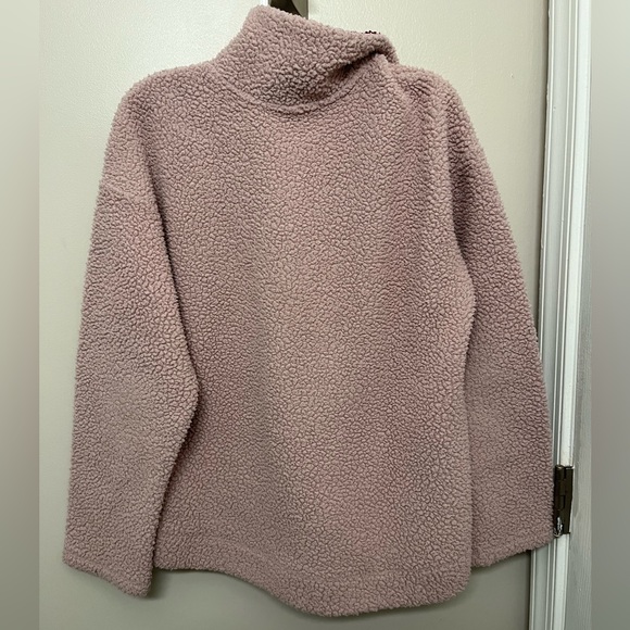 Old Navy Light Pink Quarter zip Sweatshirt Size Small - Picture 2 of 5